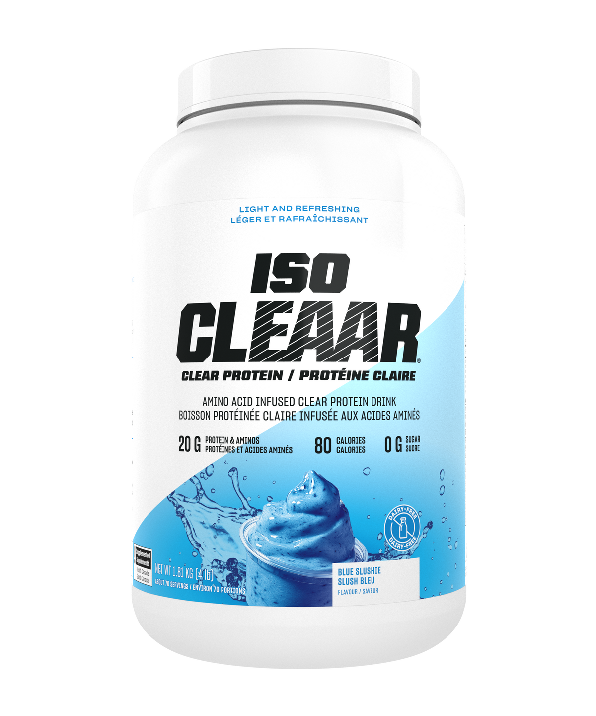 ISO CLEAAR Blue Slushie tub