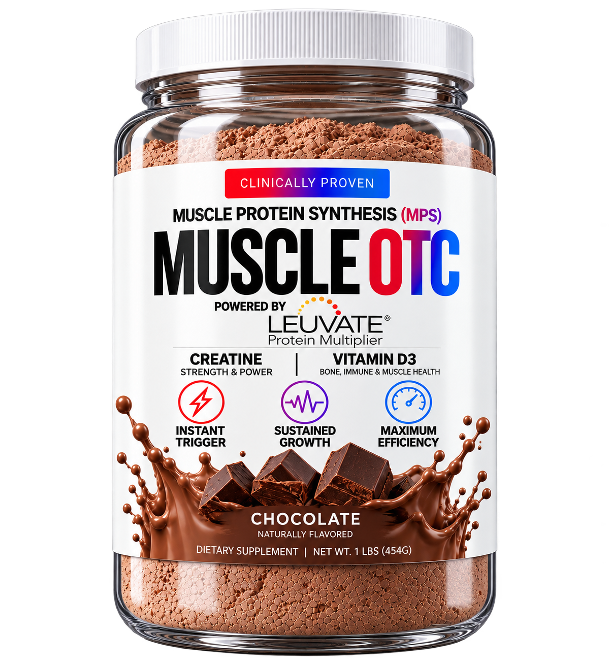 MUSCLE OTC Chocolate 1 lb container