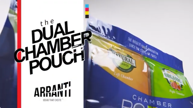 Arranti Dual Chamber Pouch branding and technology