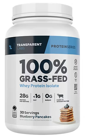 100% Grass-Fed Whey Protein Isolate – Blueberry Pancakes
