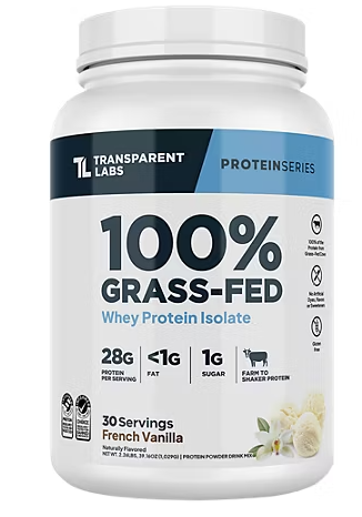 100% Grass-Fed Whey Protein Isolate – French Vanilla